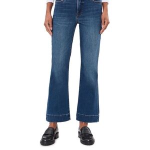 KUT from the Kloth High-Rise Ankle Flare Jeans in Mid Blue Wash- size 12